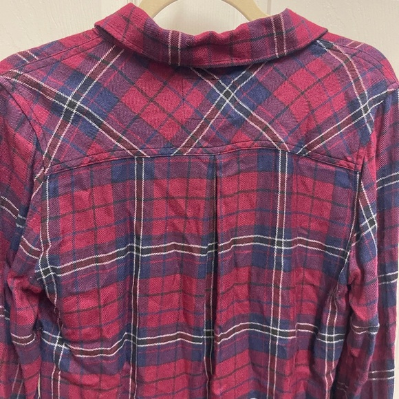 Rails Hunter Button Down in Oxblood/Navy - Picture 8 of 10